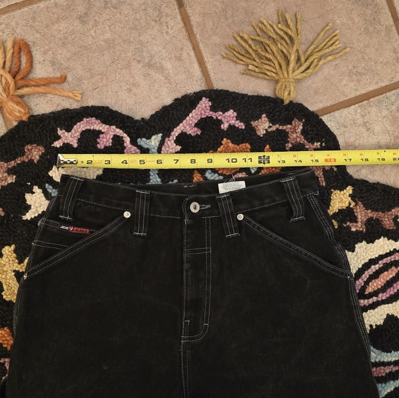 🔥🔥 Y2K Jordache Black Denim Carpenter Jean Shorts🔥🔥 Size 32 Fits Like 31 - Picture 6 of 7